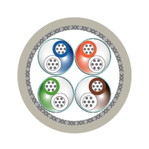 CAT7 4x2x23/7 AWG Stranded S/FTP LSZH-SHF1